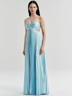 A.L.C. | Dresses | Alc Renzo Pleated Halter Dress | Poshmark